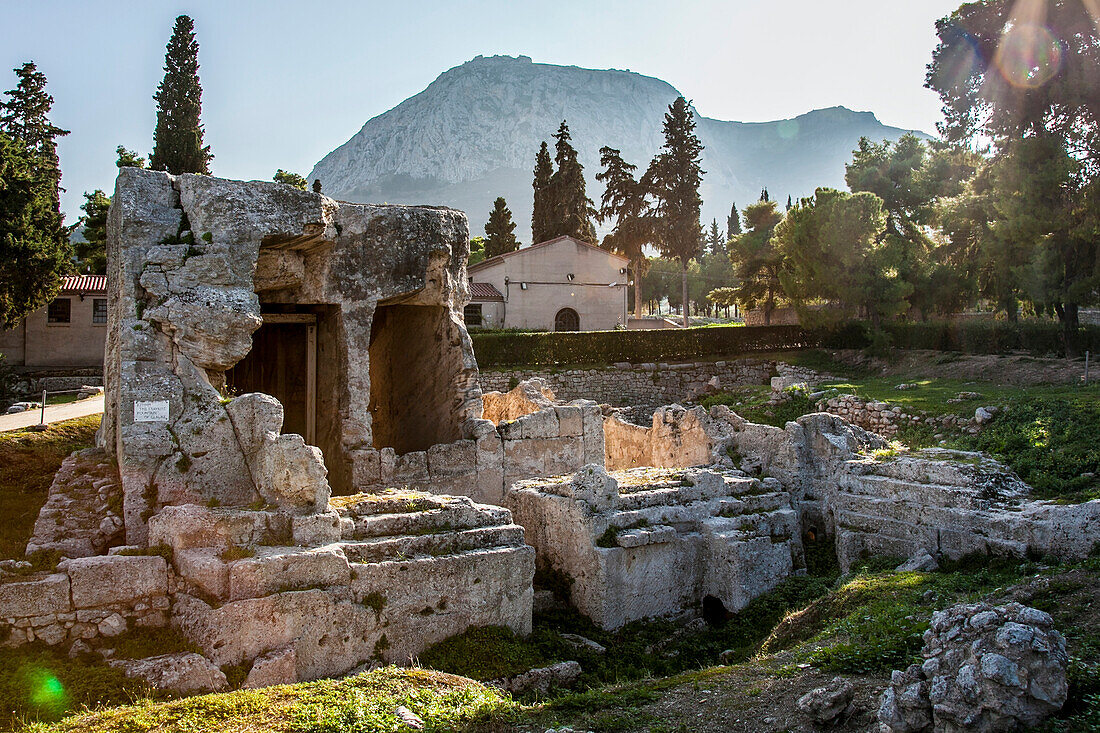 Ancient ruins, Corinth, Greece