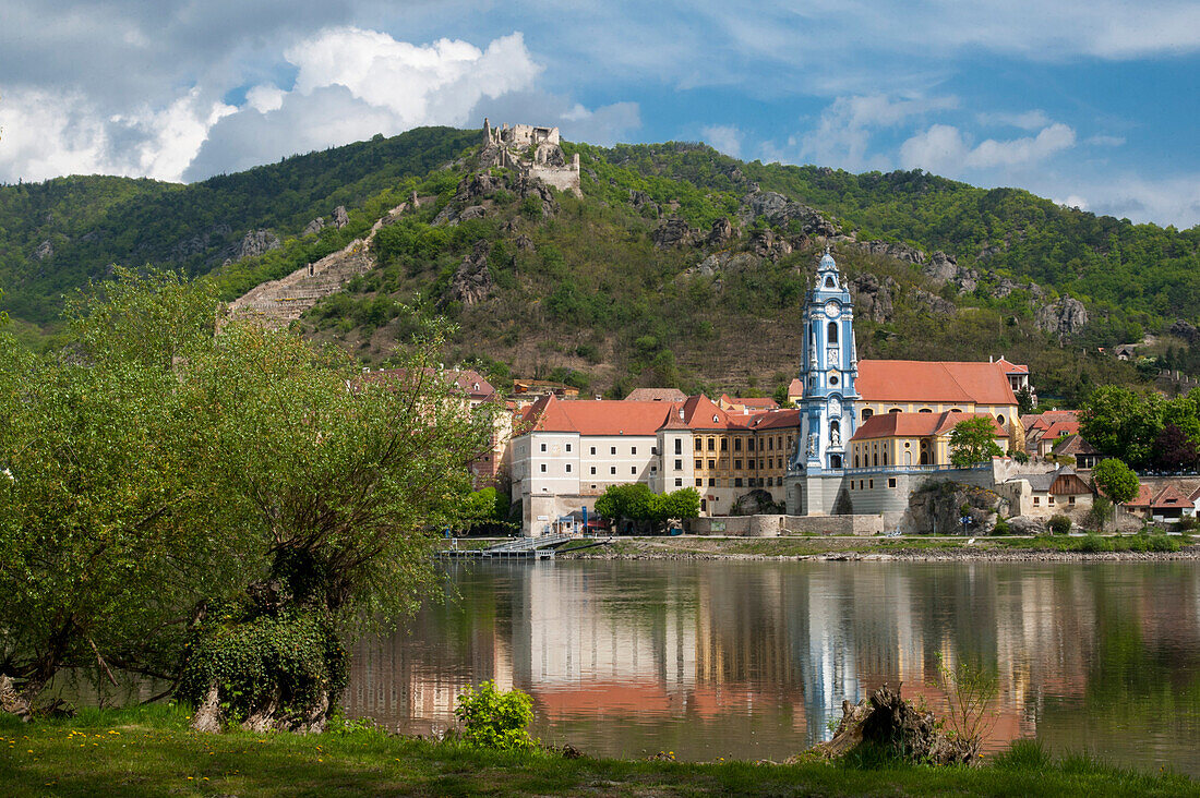 Augustinian Canons Durnstein, Danube, UNESCO World Heritage Site The Wachau Cultural Landscape, Lower Austria, Austria
