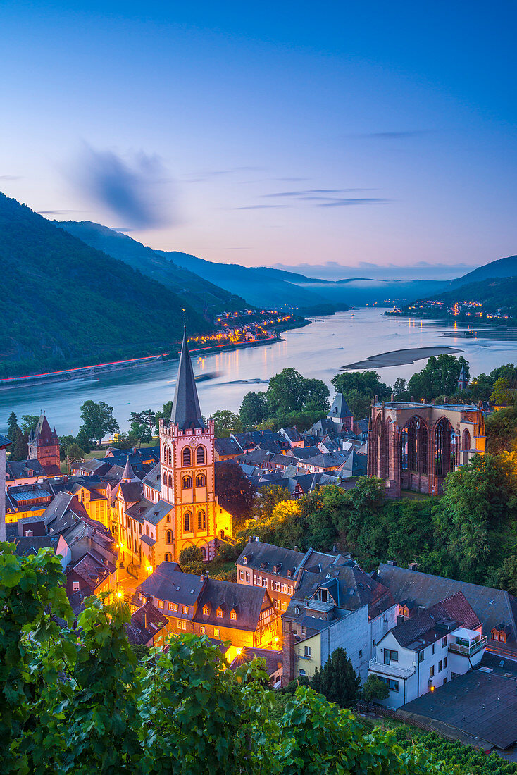 Bacharach on the River Rhine, Rhineland Palatinate, Germany, Europe