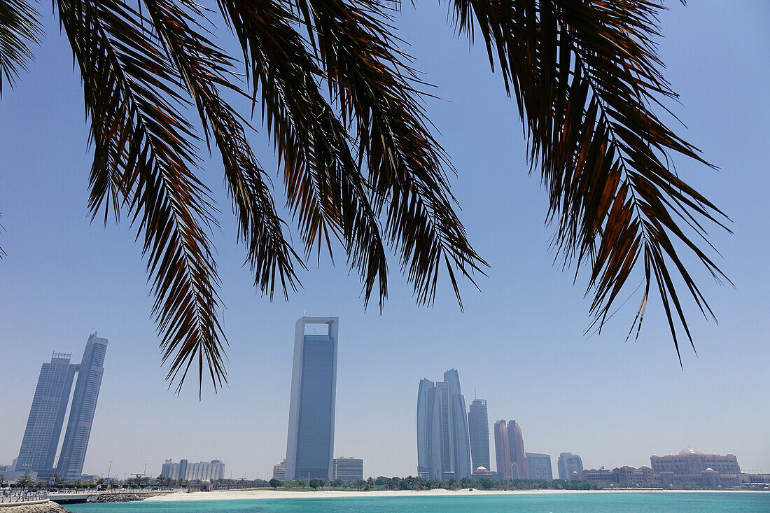Hochhäuser, Skyline, Abu Dhabi, Vereinigte Arabische Emirate, VAE