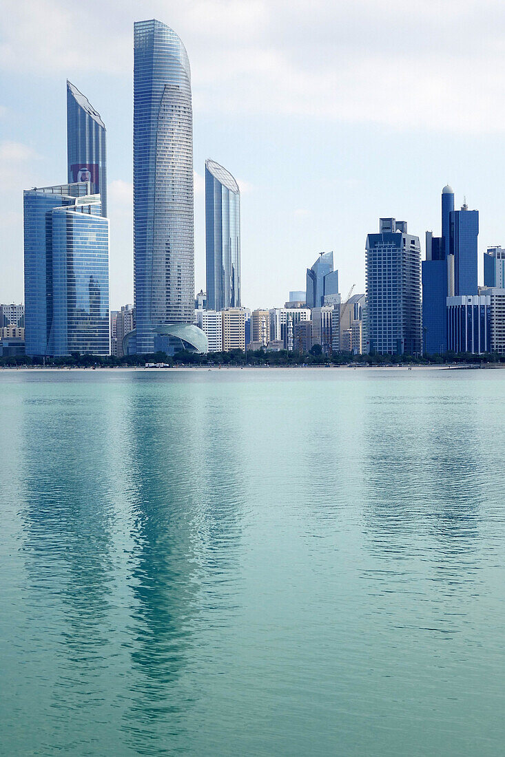 Wahrzeichen der Skyline, Abu Dhabi, Vereinigte Arabische Emirate, VAE