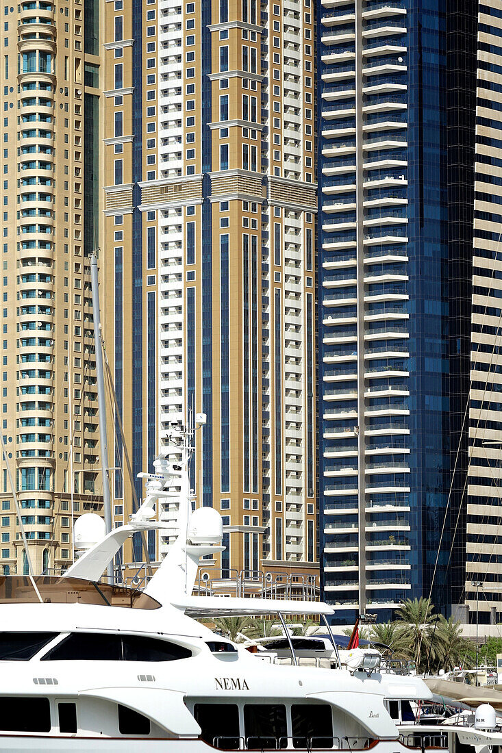 Hochhäuser, Dubai Marina, Dubai, Vereinigte Arabische Emirate, VAE