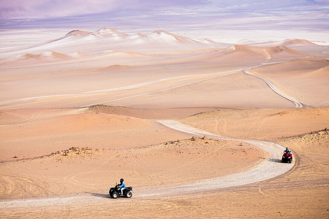 Quadbiking in Paracas National Reserve Reserva Nacional de Paracas, Ica, Peru, South America