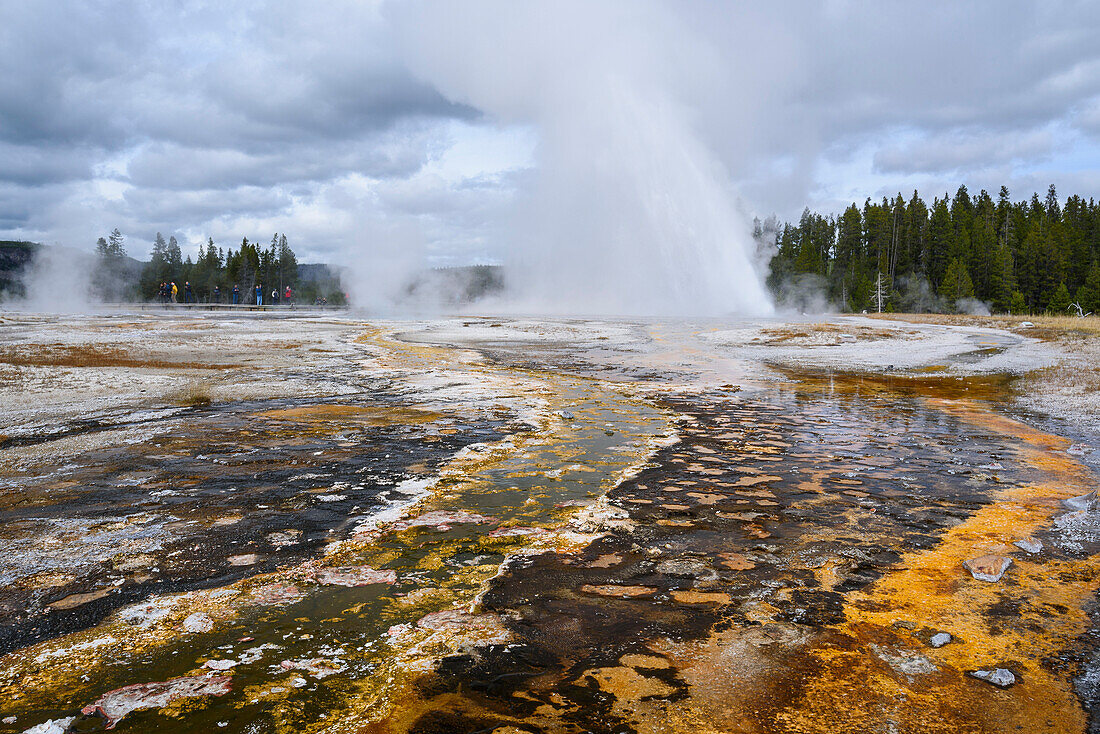 Daisy Geyser, Upper Geyser Basin, Yellowstone National Park, UNESCO World Heritage Site, Wyoming, United States of America, North America