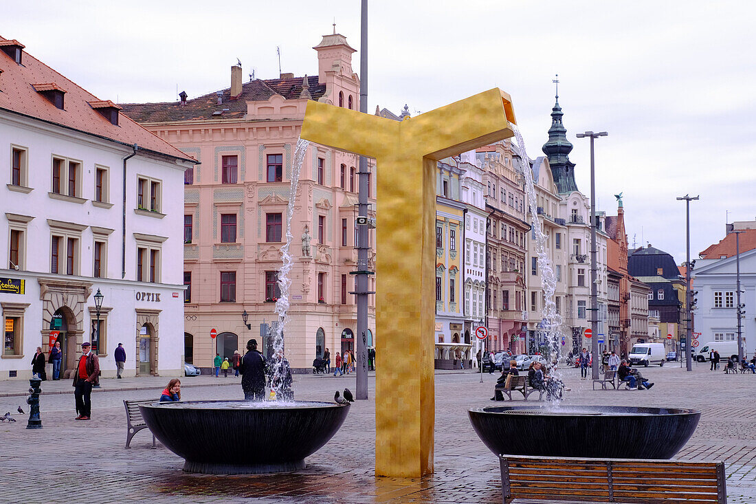 Republic Square, Pilsen Plzen, West Bohemia, Czech Republic, Europe