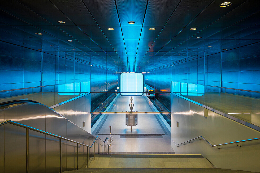 HafenCity Universität station on U4 U-Bahn line, HafenCity, Hamburg, Germany