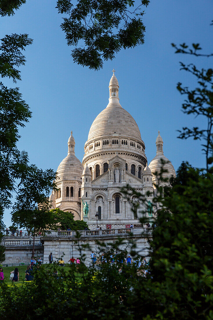 Basilica Sacre-Coeur auf Montmartre, Paris, France, Europe