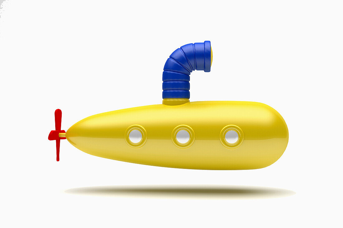 Close up of submarine toy