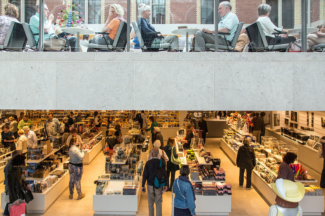 shop and restaurant, rijksmuseum, amsterdam, holland