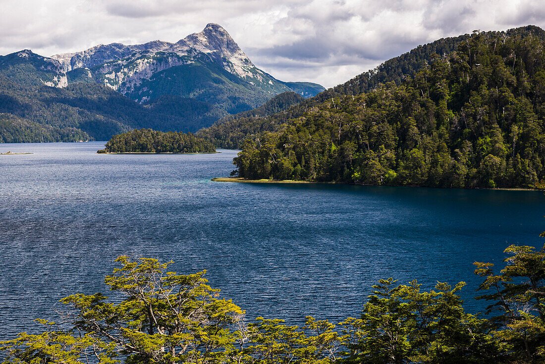 Espejo Lake Lago Espejo, part of Seven Lakes route, Bariloche San Carlos de Bariloche, Rio Negro Province, Patagonia, Argentina, South America