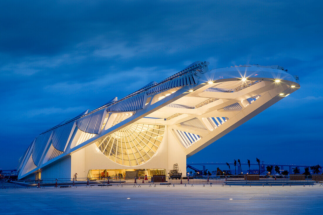 The Museu do Amanha Museum of Tomorrow by Santiago Calatrava opened December 2015, Rio de Janeiro, Brazil, South America