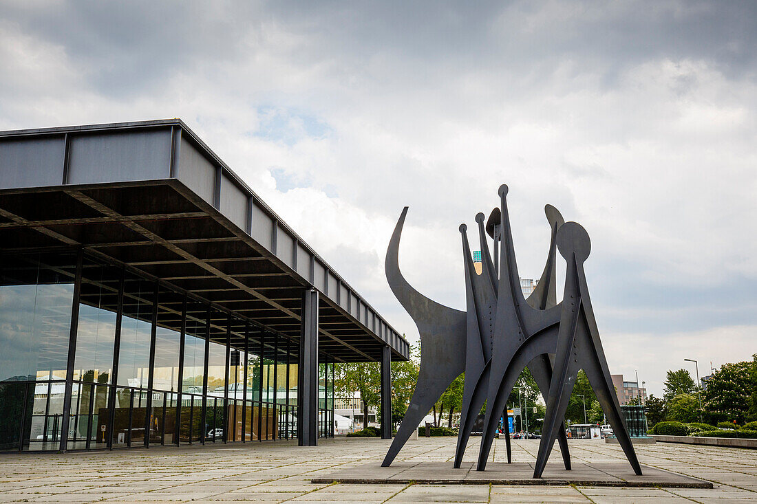 The Neue Nationalgalerie New National Gallery at the Kulturforum, Mitte, Berlin, Germany, Europe