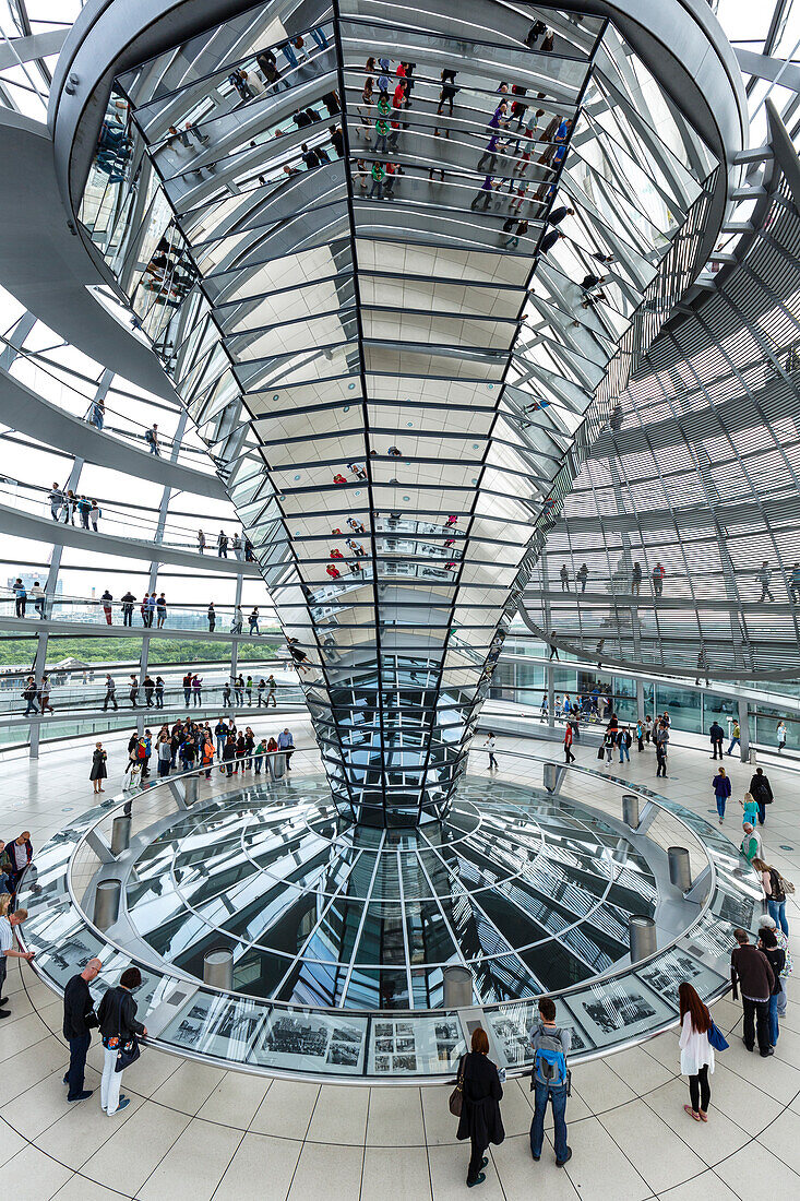 The Reichstag Dome, German Parliament building, Mitte, Berlin, Germany, Europe