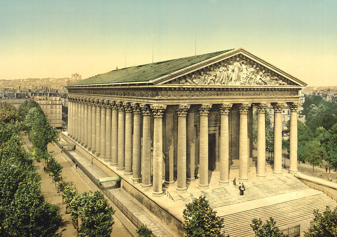 La Madeleine, Paris, France, Photochrome Print, circa 1901