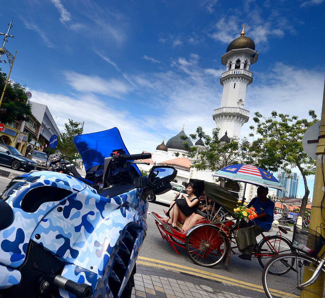 Kapitan Keling Moschee, Georgetown, Insel Penang, Malaysia, Asien