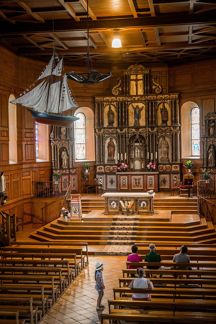 notre dame de l'assomption church, bidart, (64) pyrenees-atlantiques, aquitaine