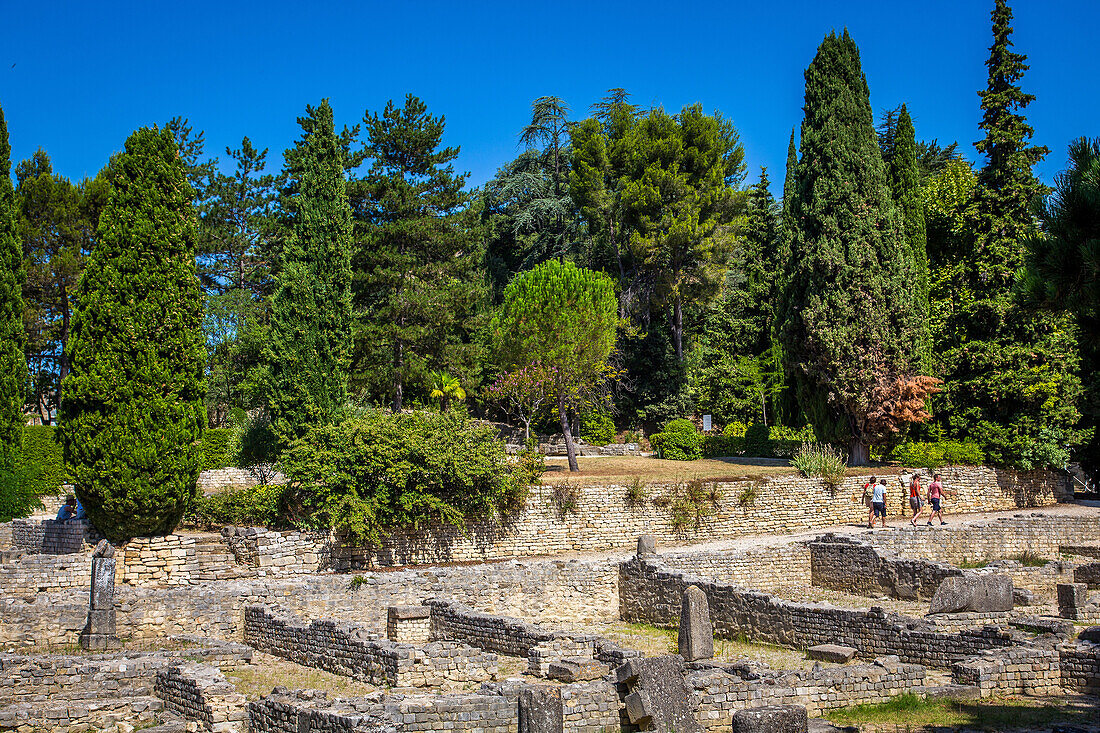 ancient roman site of puymin, vaison la romaine, vaucluse (84), paca, provence alpes cote d'azur, france