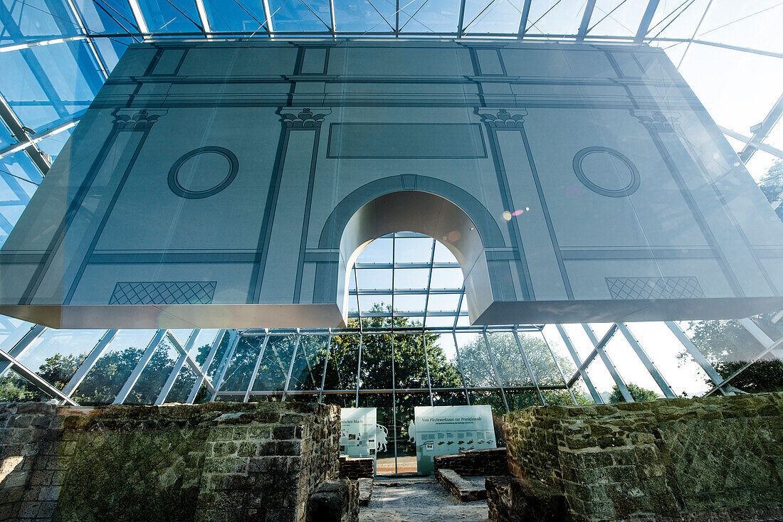 Gate of Limes, Rainau, close to Aalen, Ostalbkreis, Baden-Wuerttemberg, Germany