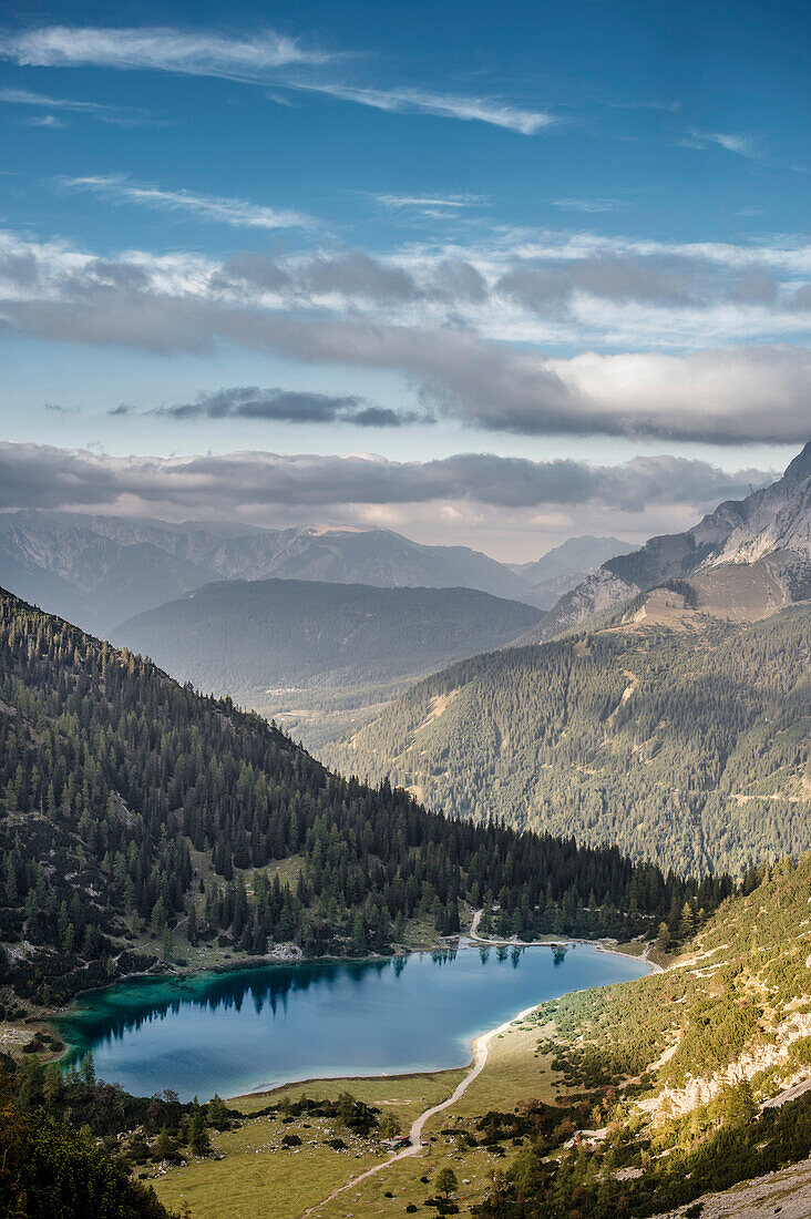 Lake Seebensee, Mieminger Range, Zugspitze area, Alps, Tyrol, Austria