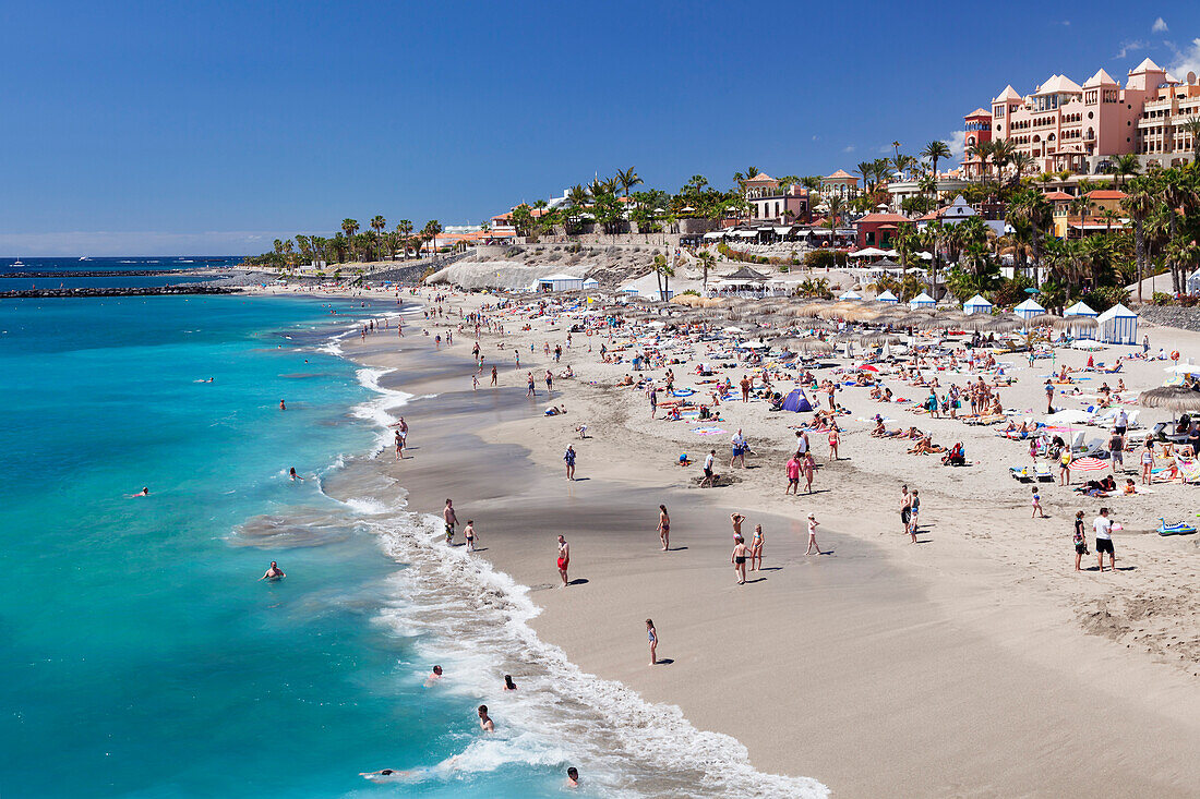 Playa del Duque beach at Costa Adeje, Tenerife, Canary Islands, Spain, Atlantic, Europe