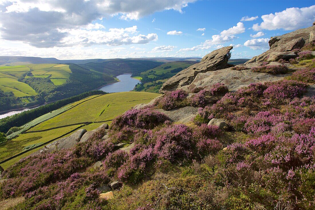 View from Derwent Edge, Peak District National Park, Derbyshire, England, United Kingdom, Europe