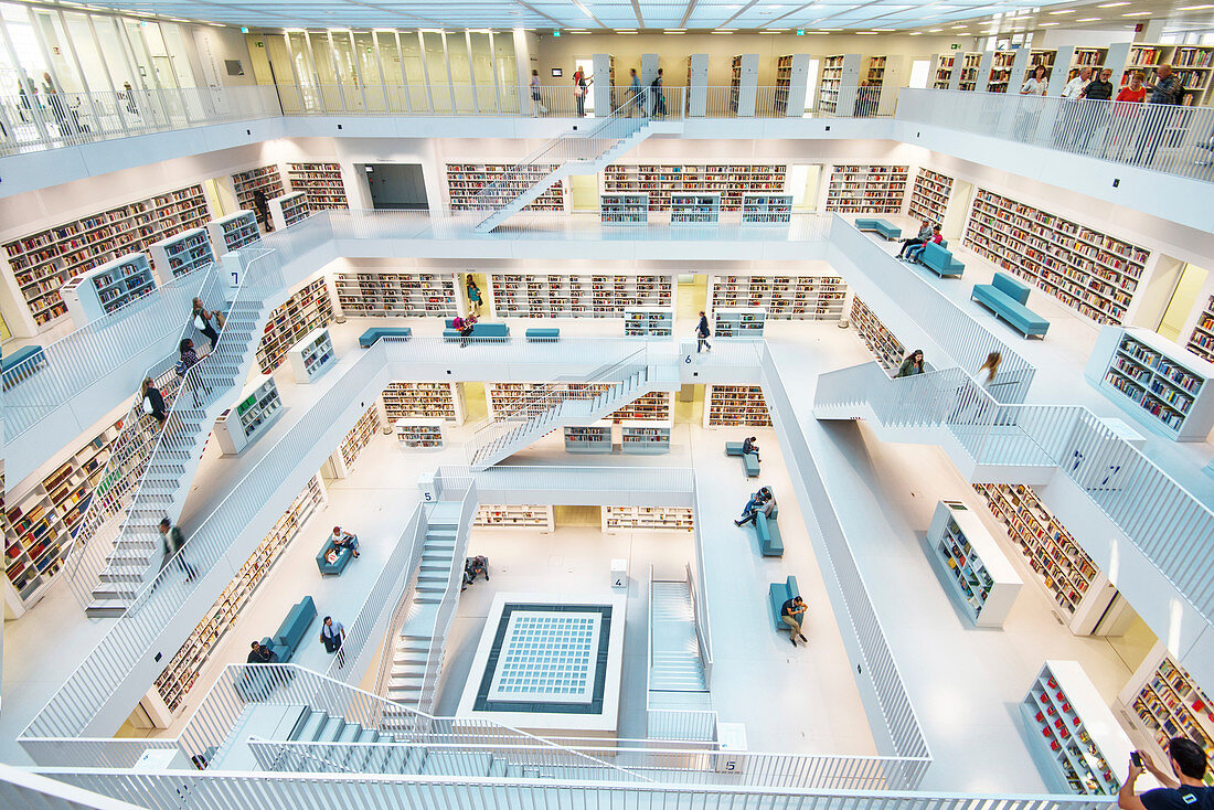 Stuttgart Library interior.