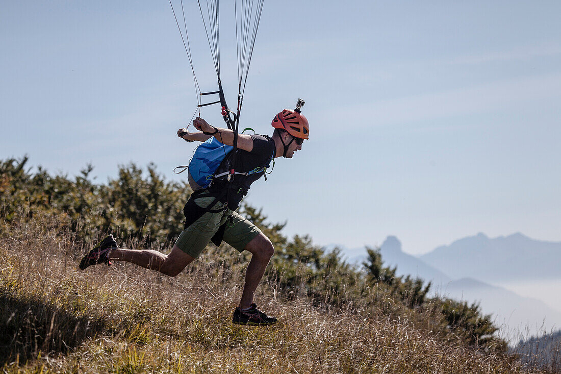 'The ''I Frate'' is a friendly meeting between paragliders on the heights of Mont Salève overlooking Lake Geneva and Geneva, Switzerland. A place known with dozens of paragliders that fly daily to a majestic flight over Switzerland.'