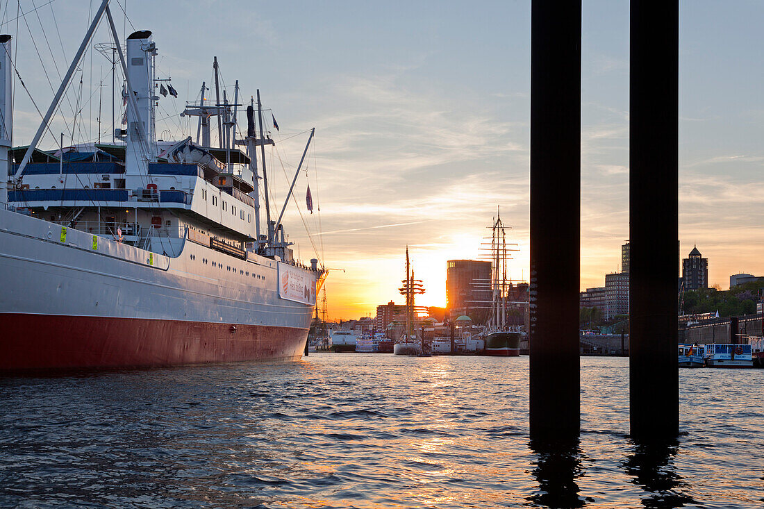 Cap San Diego at the harbour, Hamburg, Germany