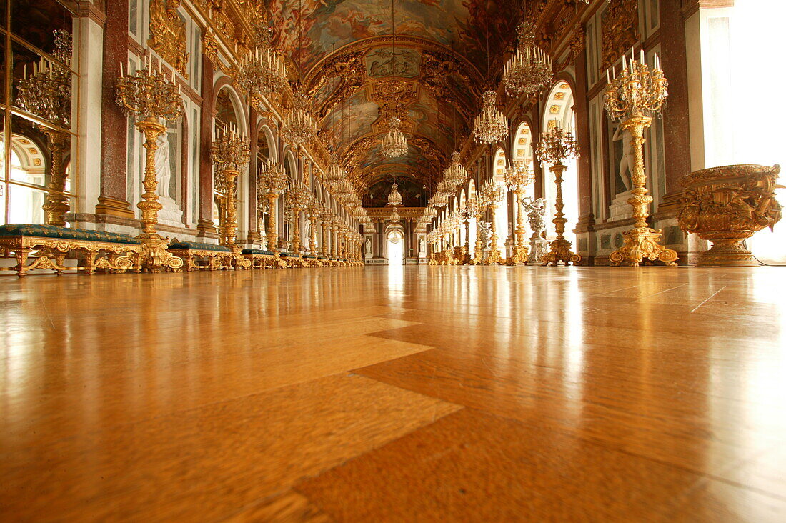 Spiegelsaal Schloss Herrenchiemsee, Bayern, Deutschland