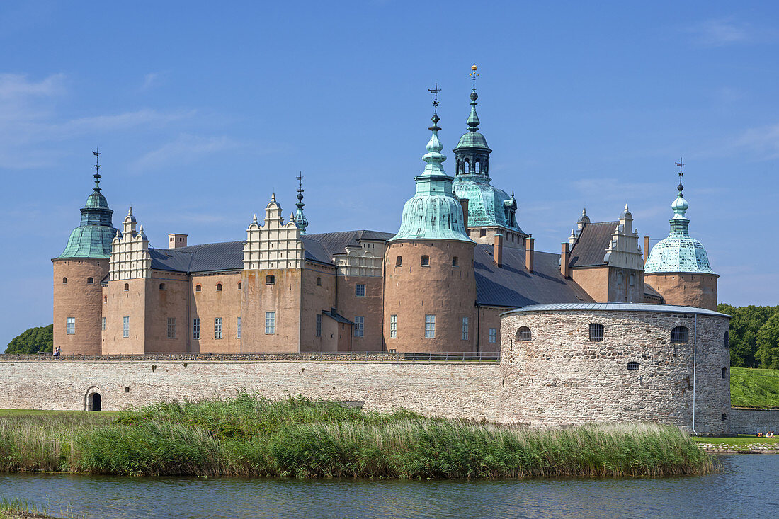 Castle Kalmar in Smaland, Kalmar land, South Sweden, Sweden, Scandinavia, Northern Europe, Europe