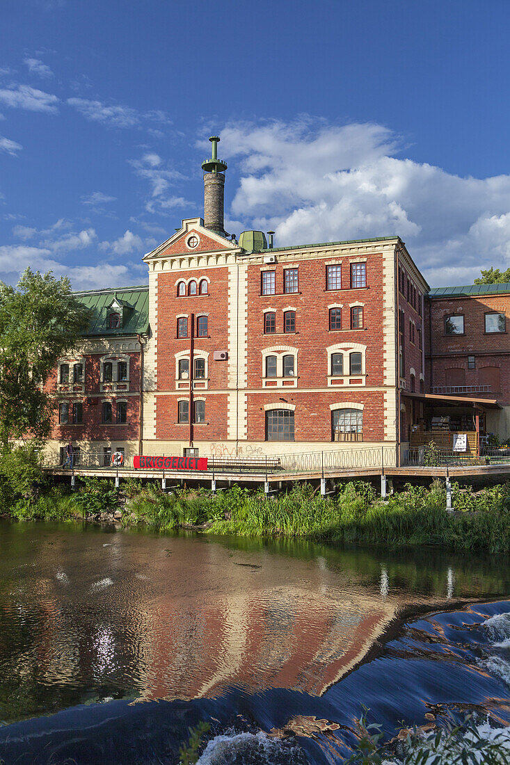 Former manufacture Bryggeriet near the river Nyköpingsan, Nyköping, Södermanland, South Sweden, Sweden, Scandinavia, Northern Europe, Europe