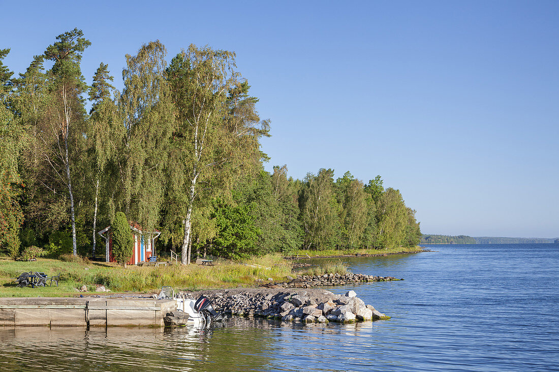 Shore near Västervik, Smaland, Kalmar land, South Sweden, Sweden, Scandinavia, Northern Europe, Europe