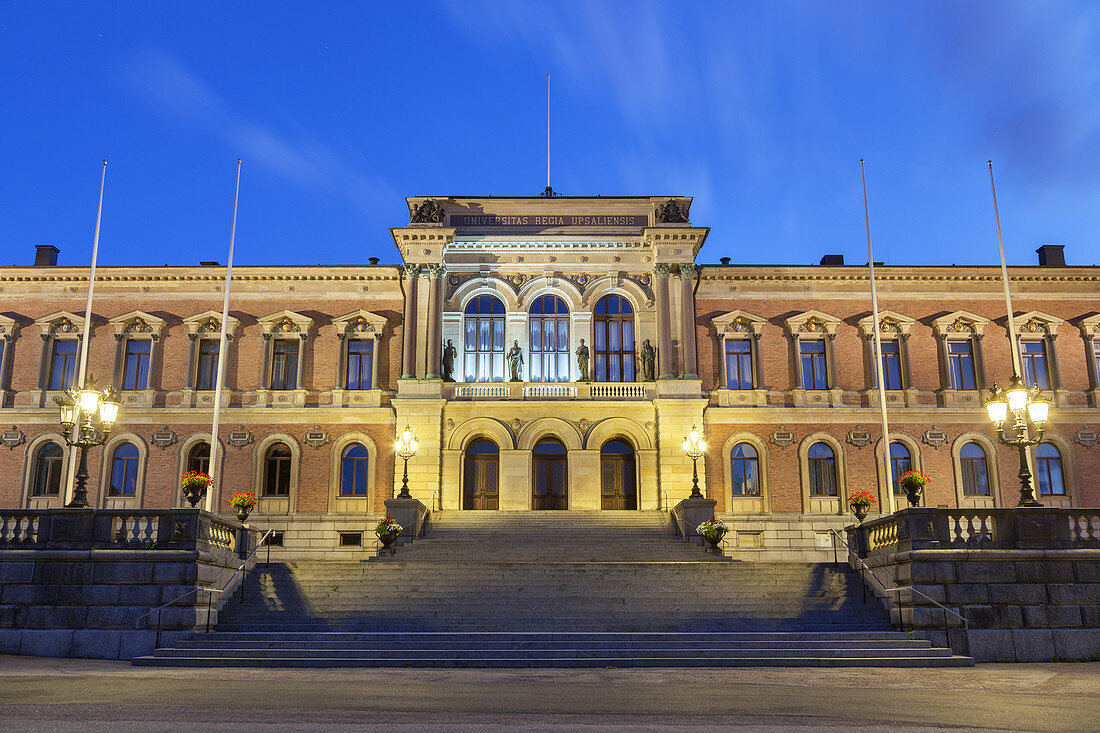Building of the University in Uppsala, Uppland, South Sweden, Sweden, Scandinavia, Northern Europe, Europe