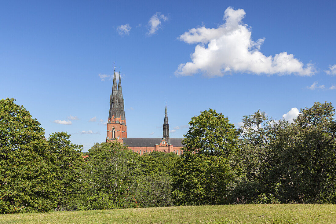 Dom St. Erik in Uppsala, Uppland, Uppsala län, Südschweden, Schweden, Skandinavien, Nordeuropa, Europa