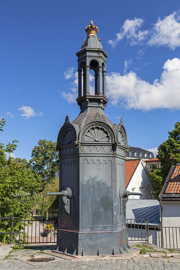 Water well in Uppsala, Uppland, South Sweden, Sweden, Scandinavia, Northern Europe, Europe