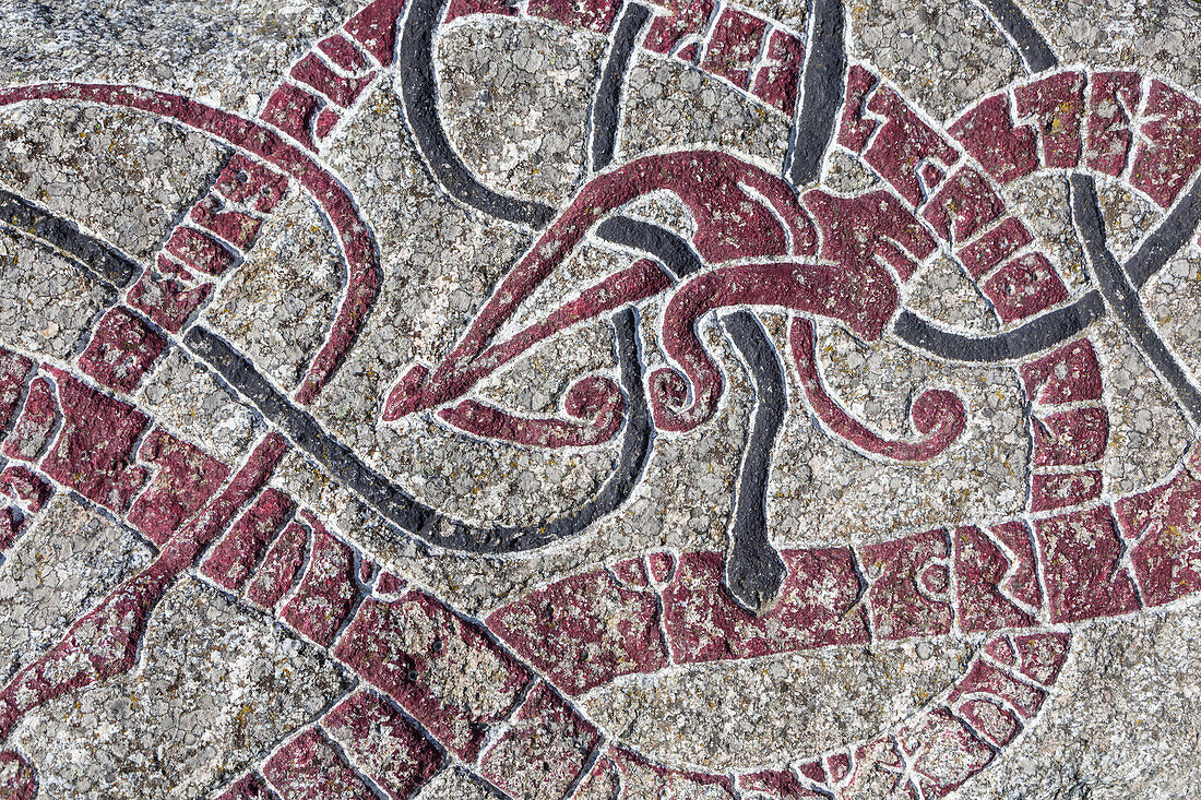 Runenstein in Sigtuna, Uppland, Stockholms län, Südschweden, Schweden, Skandinavien, Nordeuropa, Europa
