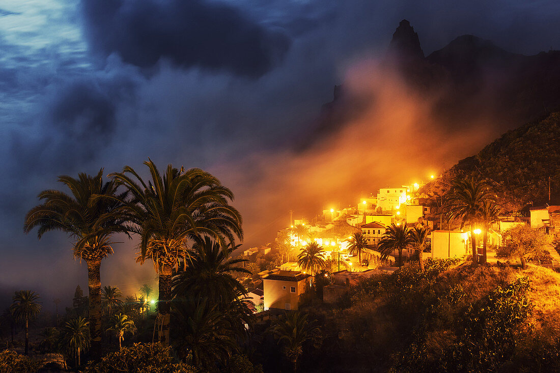 Bergdorf auf La Gomera, Kanarische Inseln, Spanien