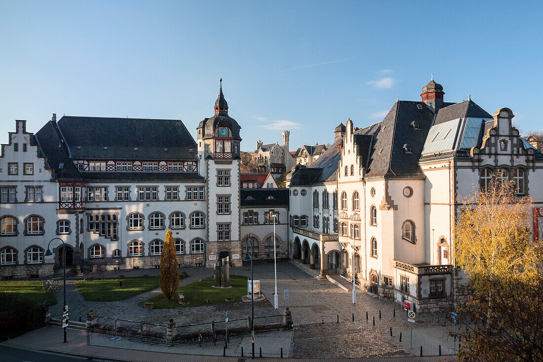 Volkshaus, Ernst-Abbe Bücherei, Jenaer Philharmonie, Jena, Thüringen, Deutschland, Europa