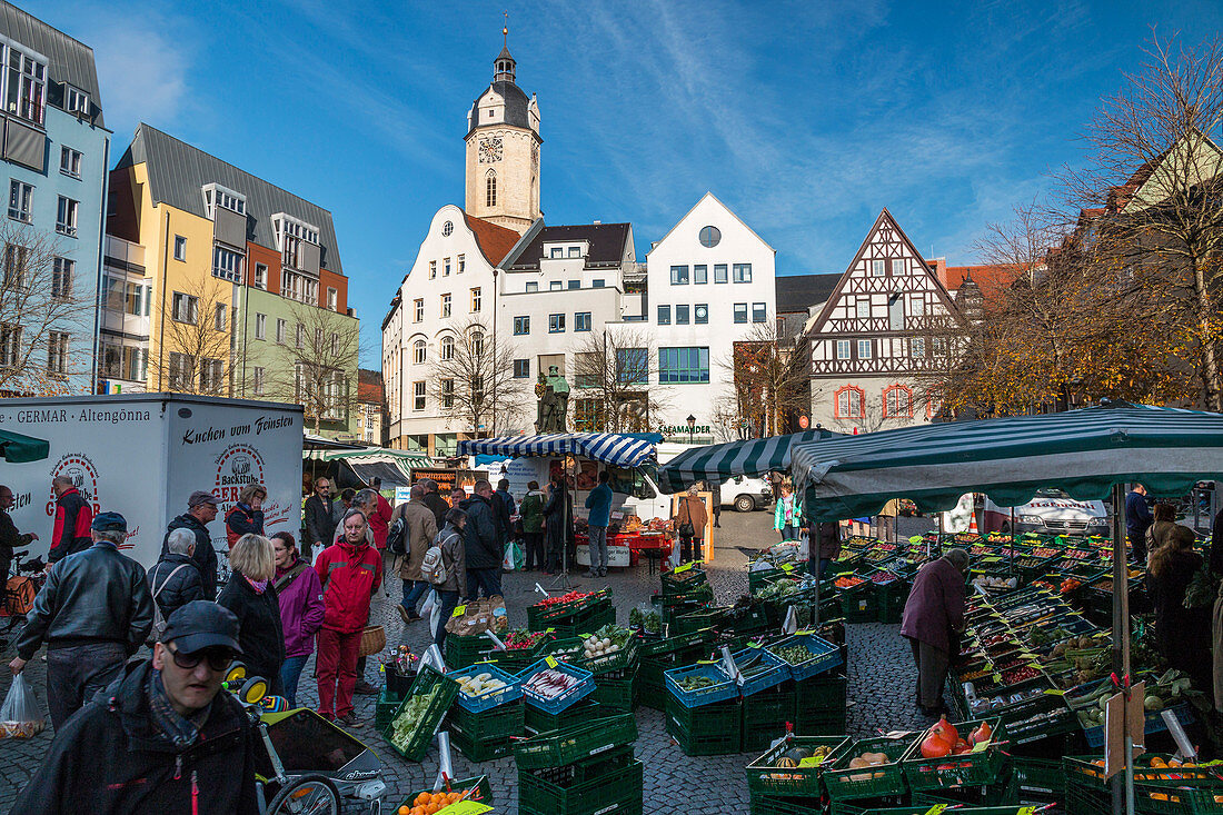Market Place, Jena, Thuringia, Germany, Europe