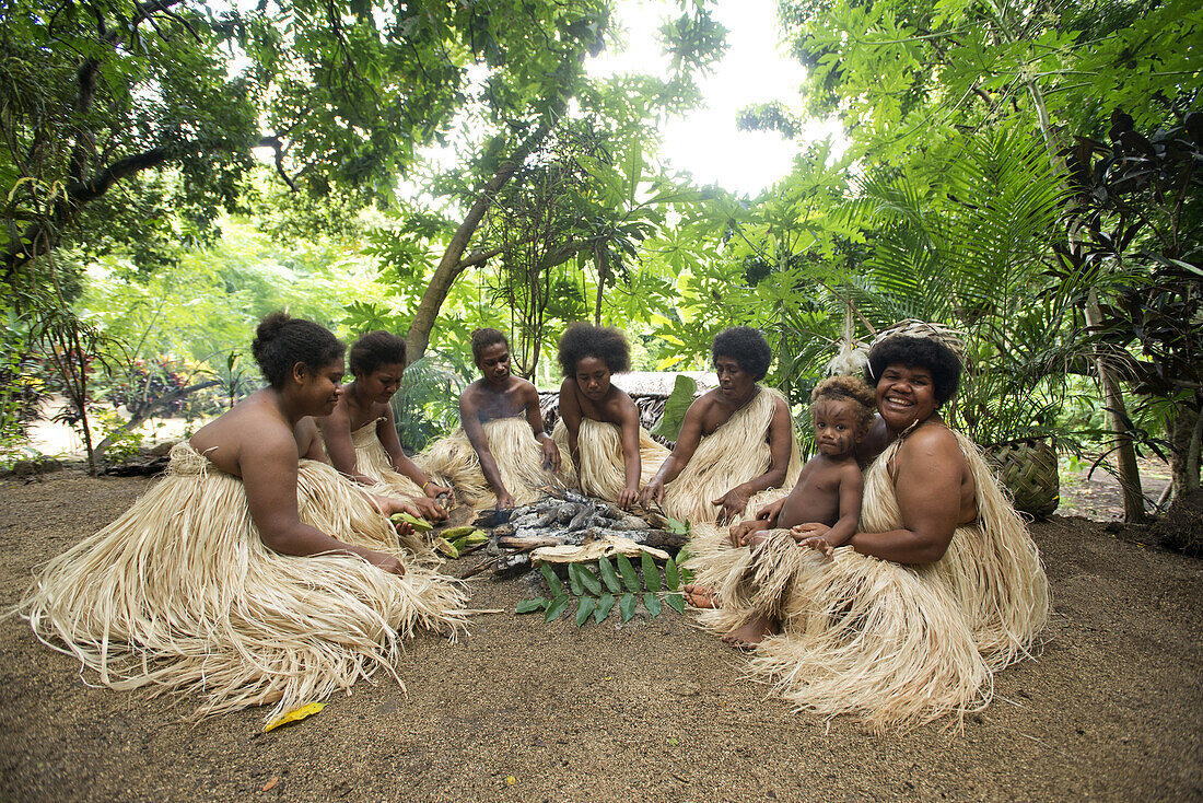 Traditionelles Leben im Tafutuna Cultural Village auf der Insel Tanna