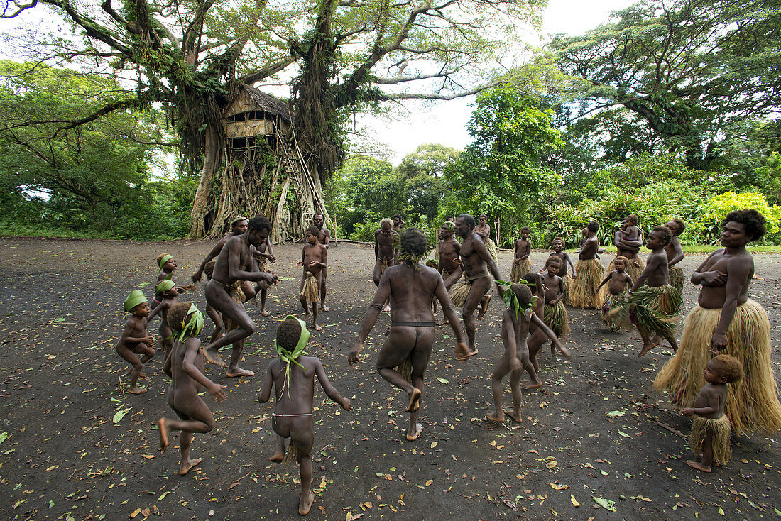 Traditional life at the Yakel Custom Village on the island of Tanna