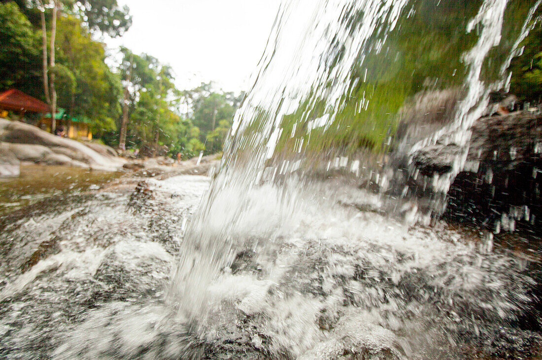 Known locally as Telaga Tujuh, Seven Wells Waterfall is so named because seven natural pools have been formed at different levels by water streams that flow down the second highest mountain of Langkawi - Mount Mat Cincang. Langkawi, officially known as La