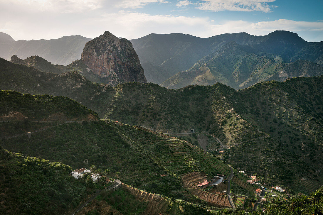 valley of Vallehermoso, La Gomera, Canary Islands, Spain