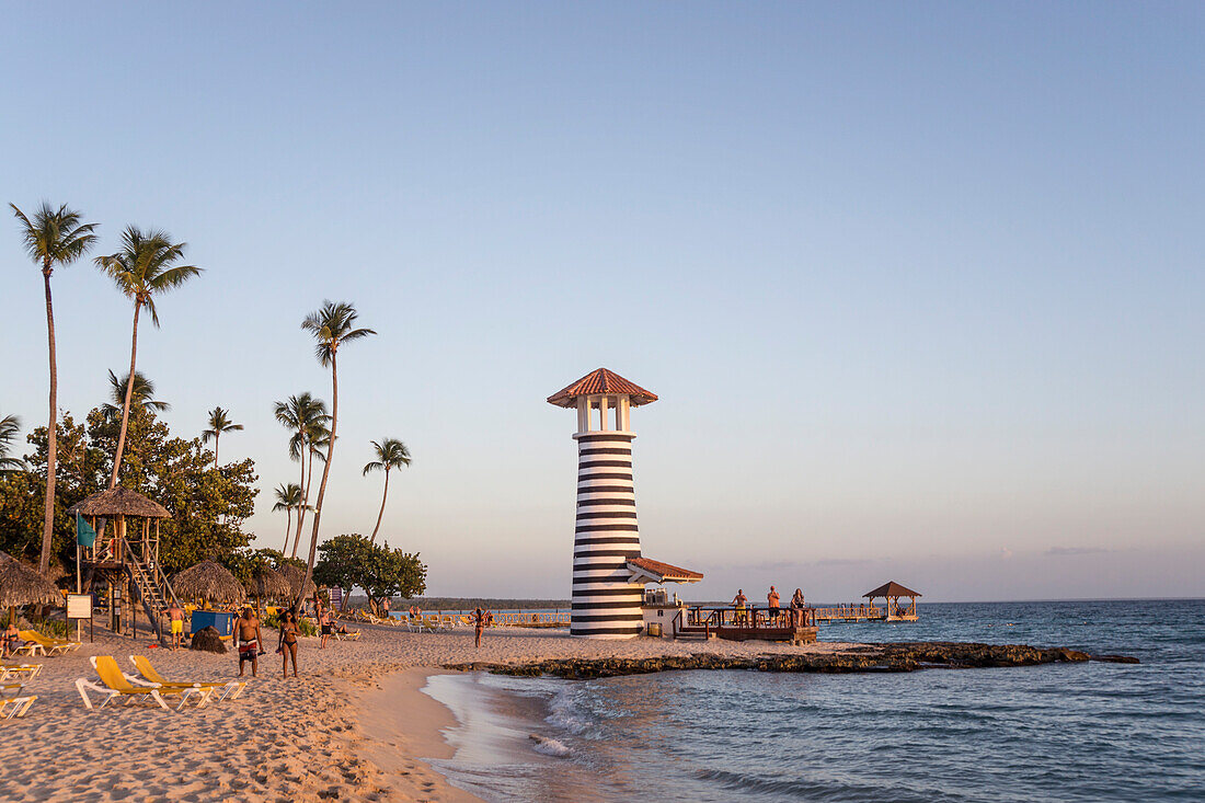 Playa Dominicus, The Lighthouse Beach Bar, Iberostar Hacienda Dominicus, La Romana, Dominikanische Republik, Antillen, Karibik