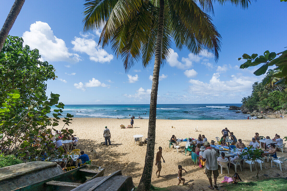 Playa Grande, Sunday brunch on the beach, Dominican Republic, Caribbean