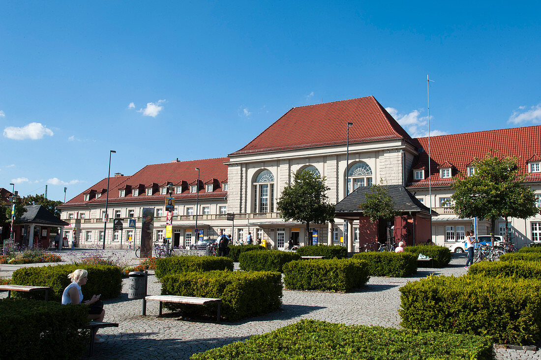 Railway station, Weimar, Thuringia, Germany