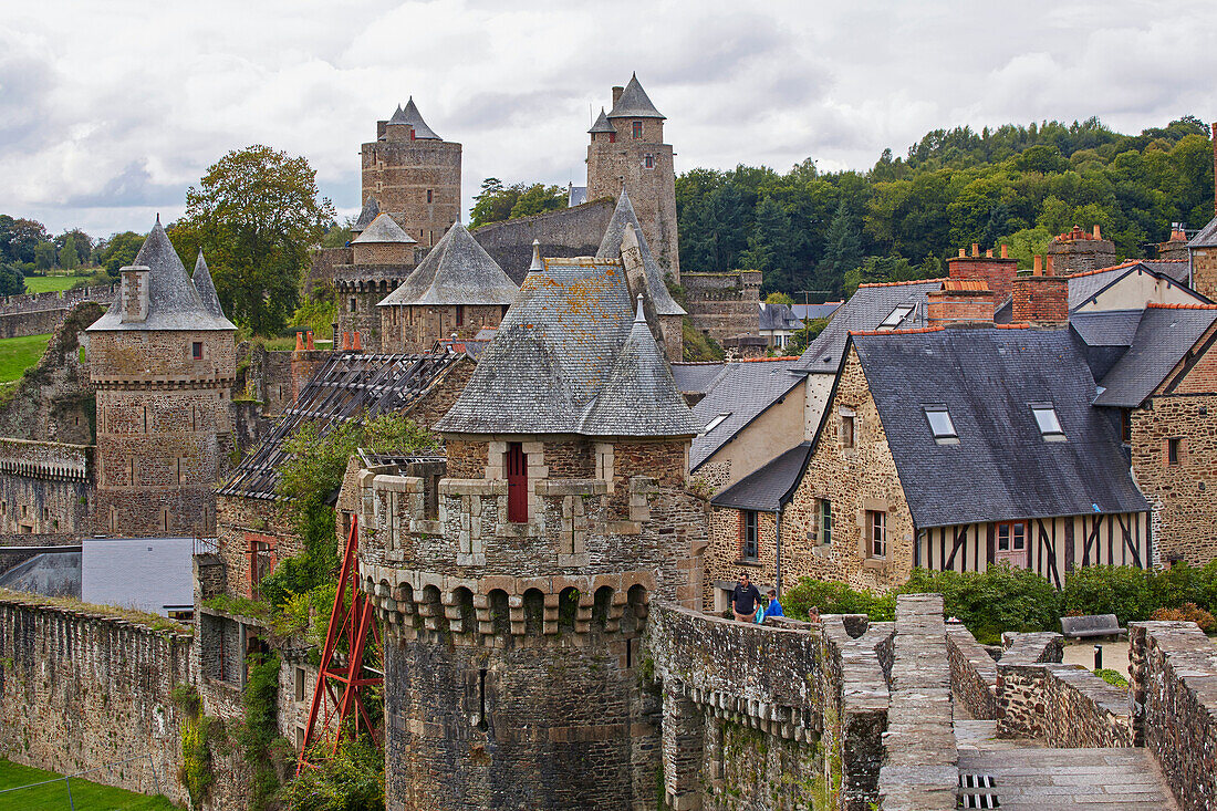 Festung von Fougères, Fougères, La Vilaine, Dept. Ille-et-Vilaine, Bretagne, Frankreich, Europa