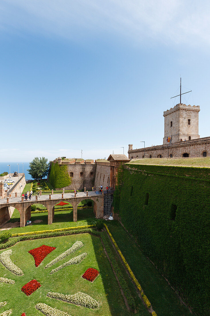 Castell de Montjuic, 18.Jhd., Berg Montjuic, Barcelona, Katalonien, Spanien, Europa