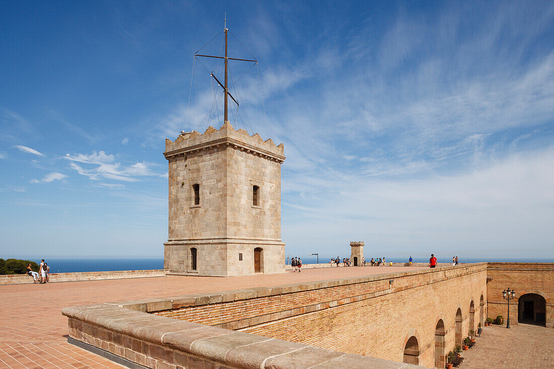 Castell de Montjuic, 18.Jhd., Berg Montjuic, Barcelona, Katalonien, Spanien, Europa