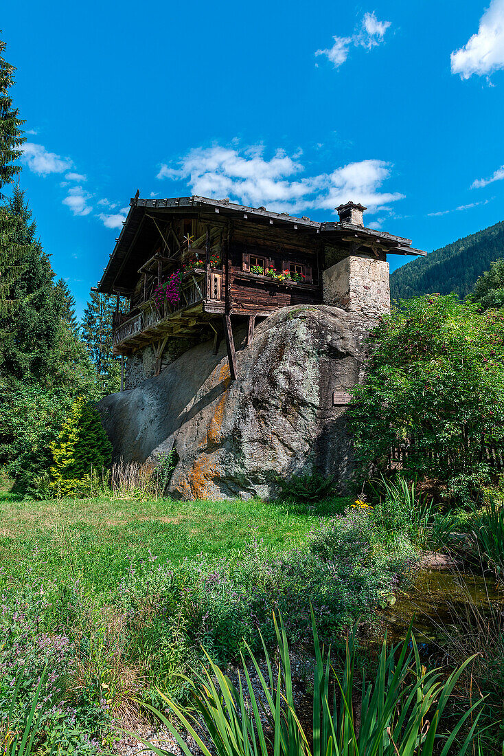 Ulten Valley, South Tyrol, Italy. The House on Stone in the Valley of UltenUltimo
